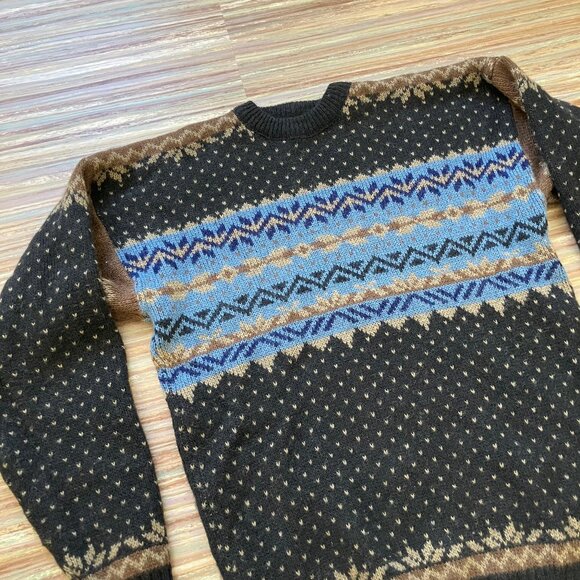 Kaare Gjose Nordic Wool Pullover Sweater XL Made in Norway Scandinavian Pattern - Picture 4 of 8